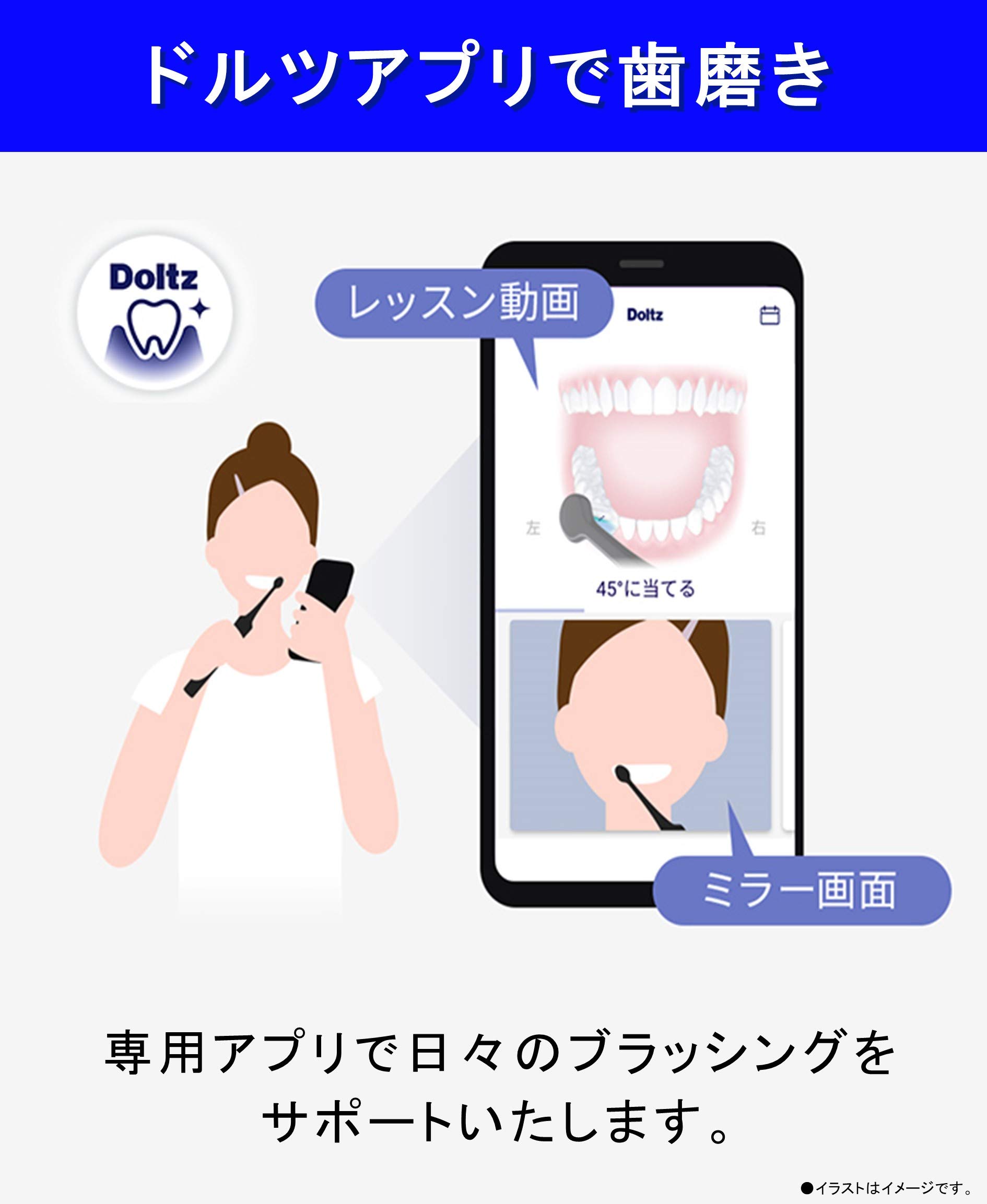 Amazon | パナソニック 電動歯ブラシ ドルツシルバー EW-CDP54-S