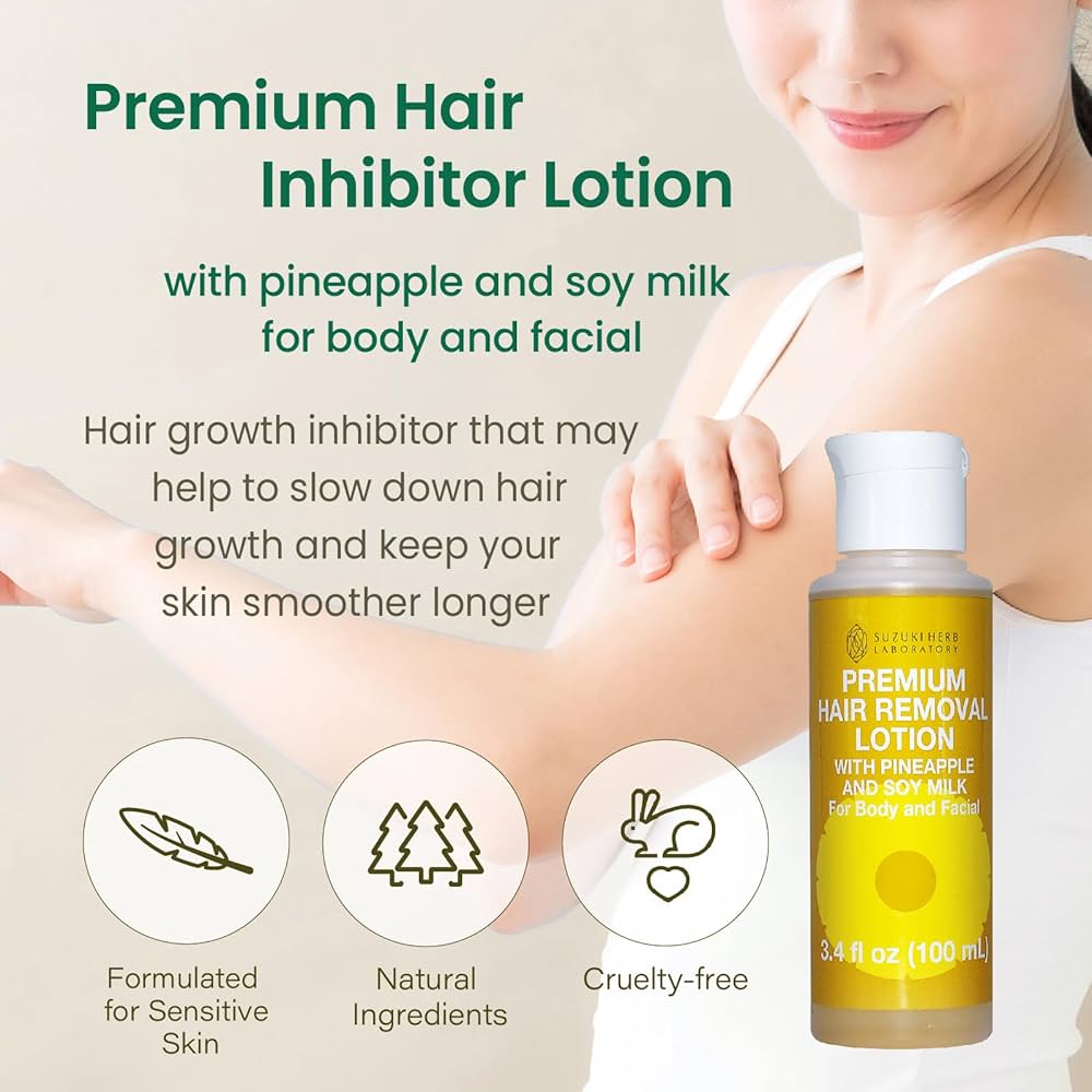 Amazon.com : SUZUKI HERB LABORATORY Premium Hair Inhibitor Lotion