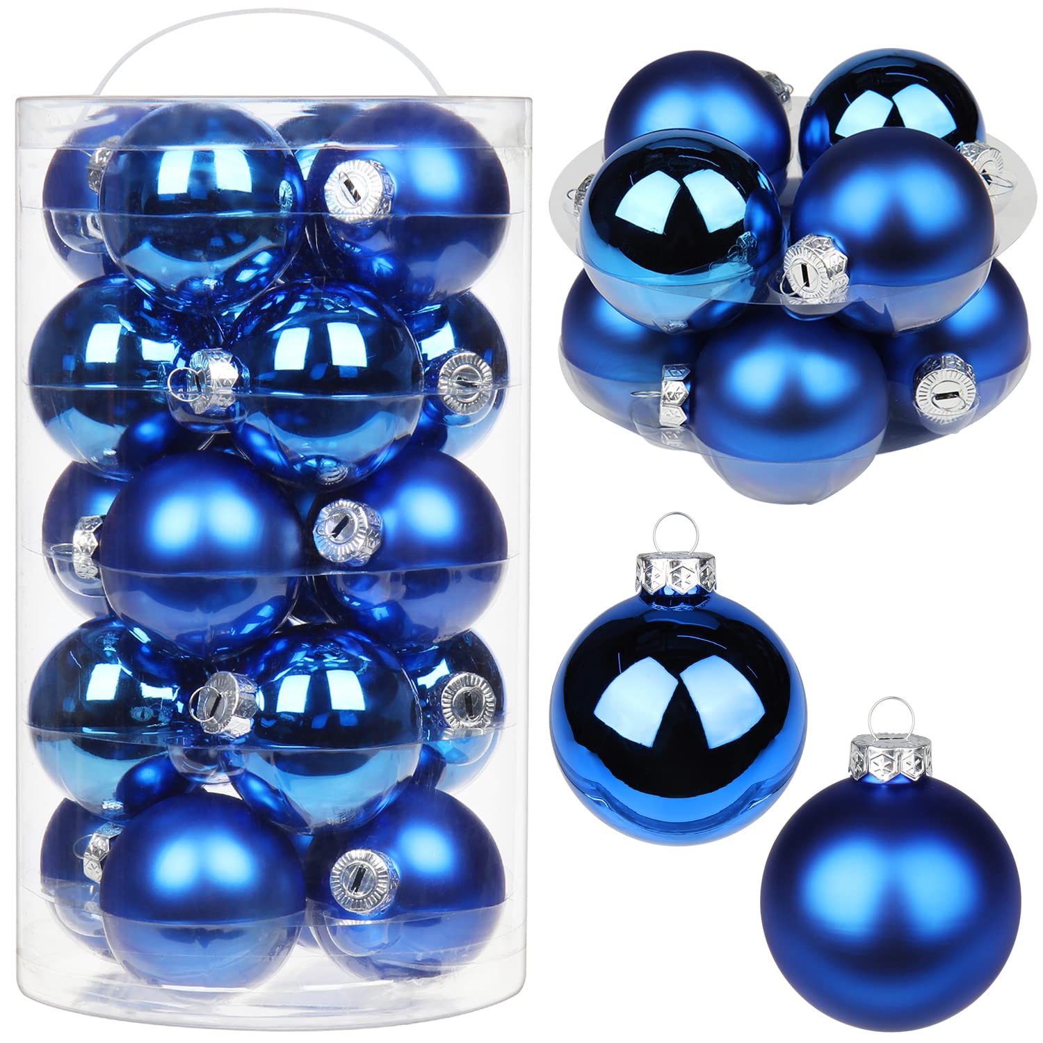 Amazon.co.jp: 20個 2.4インチ シームレスガラスオーナメント