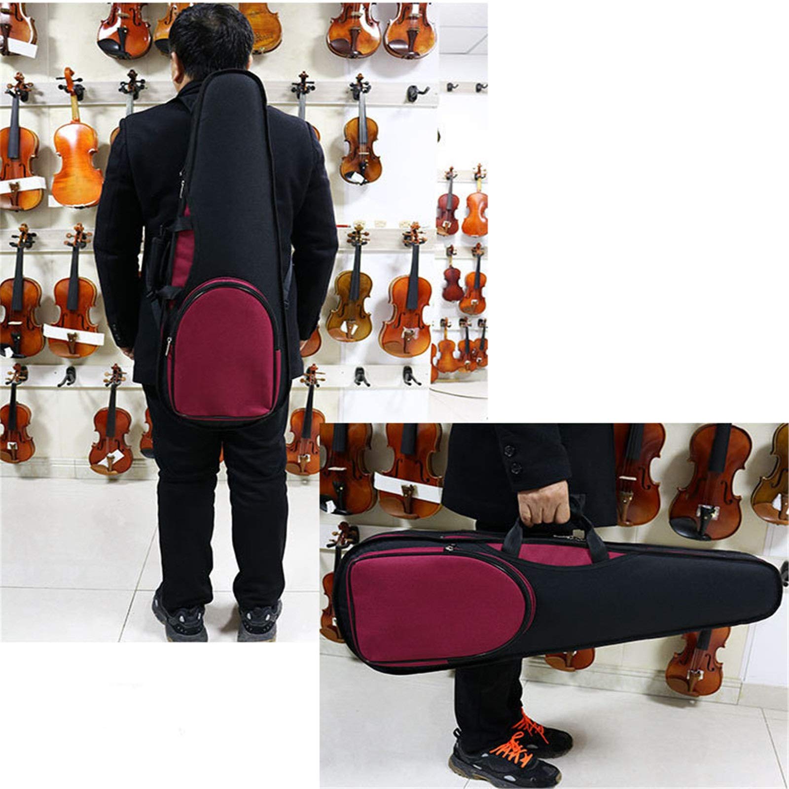 Amazon.co.jp: バイオリンケース ショルダーストラップ付き硬