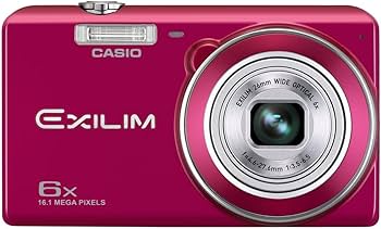 Amazon | CASIO デジタルカメラ EXILIM 1610万画素 6倍 レッド EX