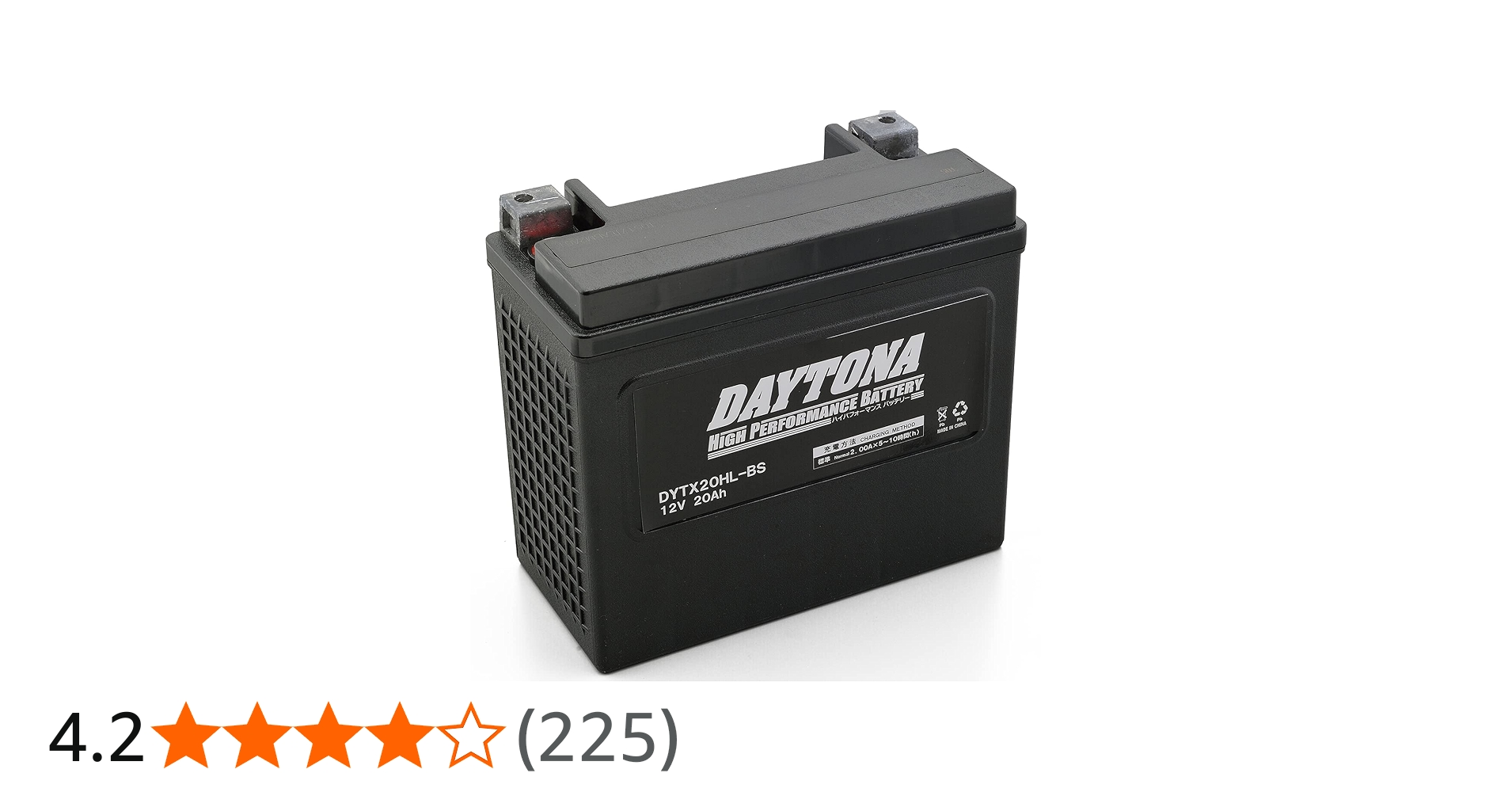 Amazon | デイトナ ハイパフォーマンス バッテリー DYTX20HL-BS