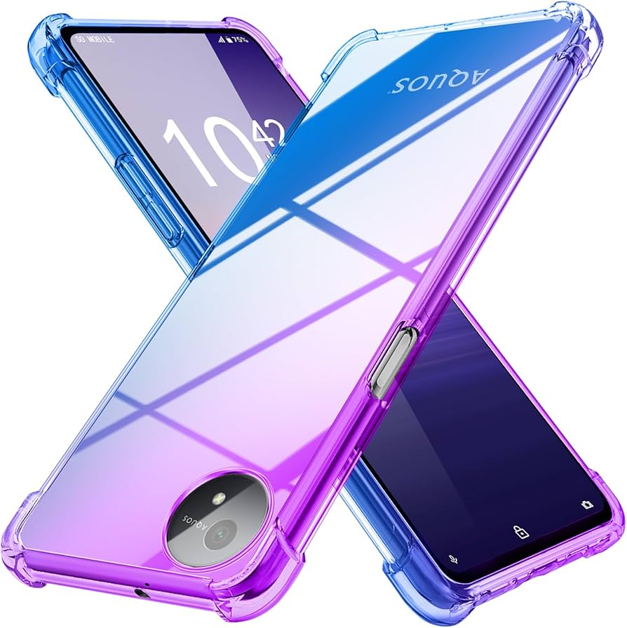 Amazon.co.jp: AQUOS Wish 4 用 ケース クリア 薄型 グラデーション色