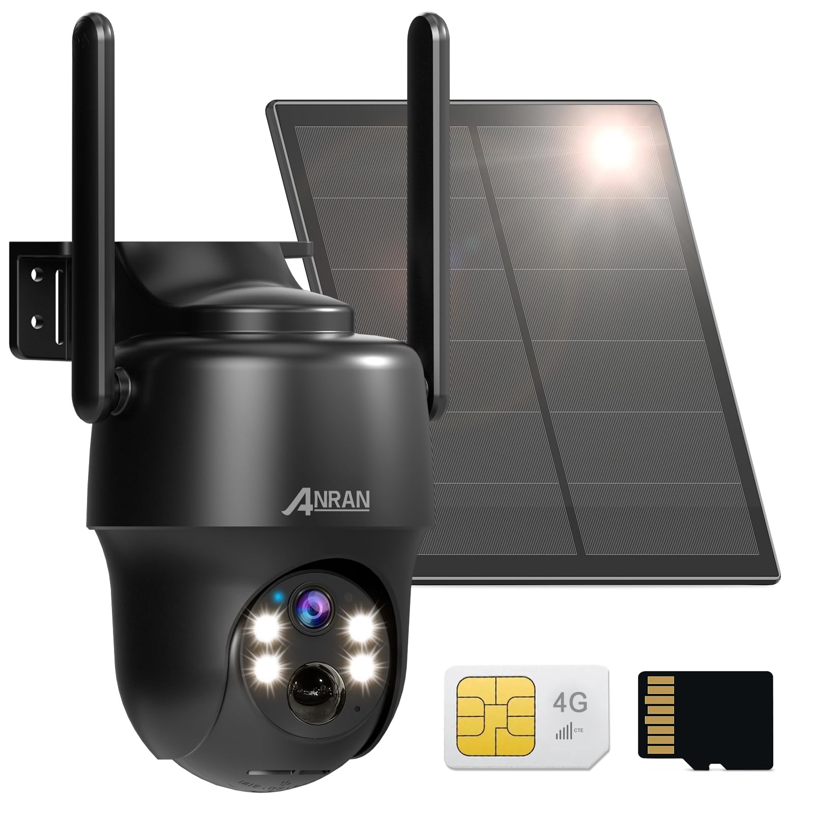 Amazon.co.jp: 【wifi不要・SIM/SDカード内蔵】ANRAN 防犯カメラ 屋外