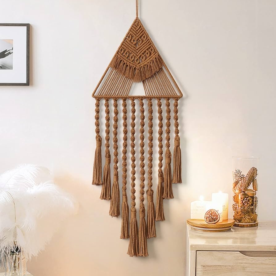 Amazon.com: LOMOHOO Macrame Woven Wall Hanging Dream Catcher