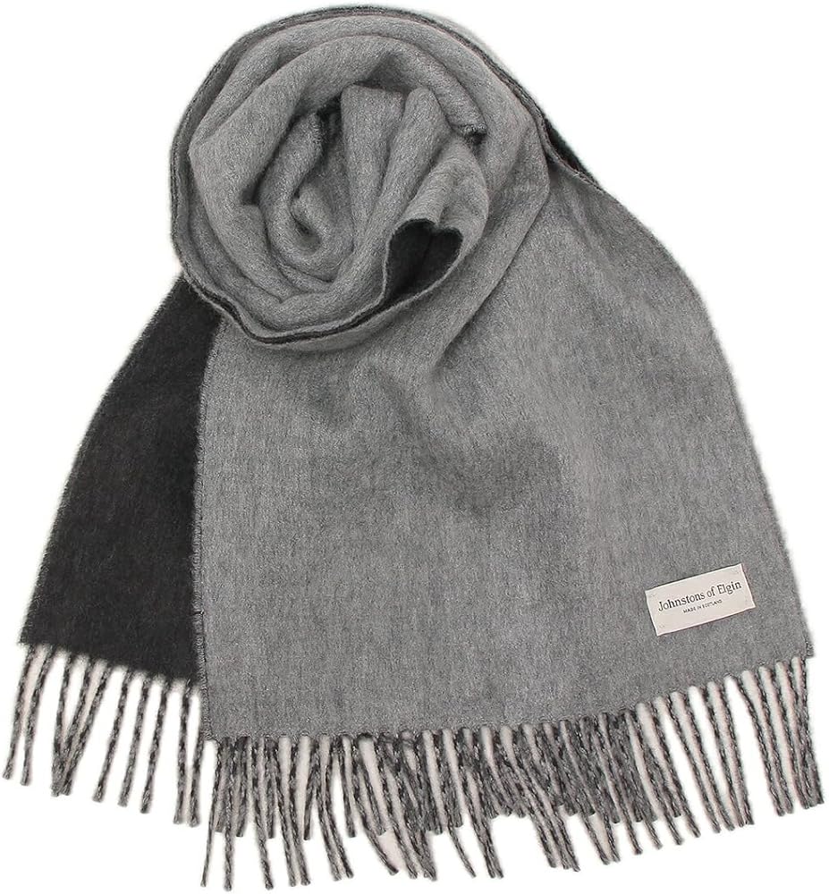 ジョンストンズ マフラー - グレー 大判 ジョンストンズ Johnstons