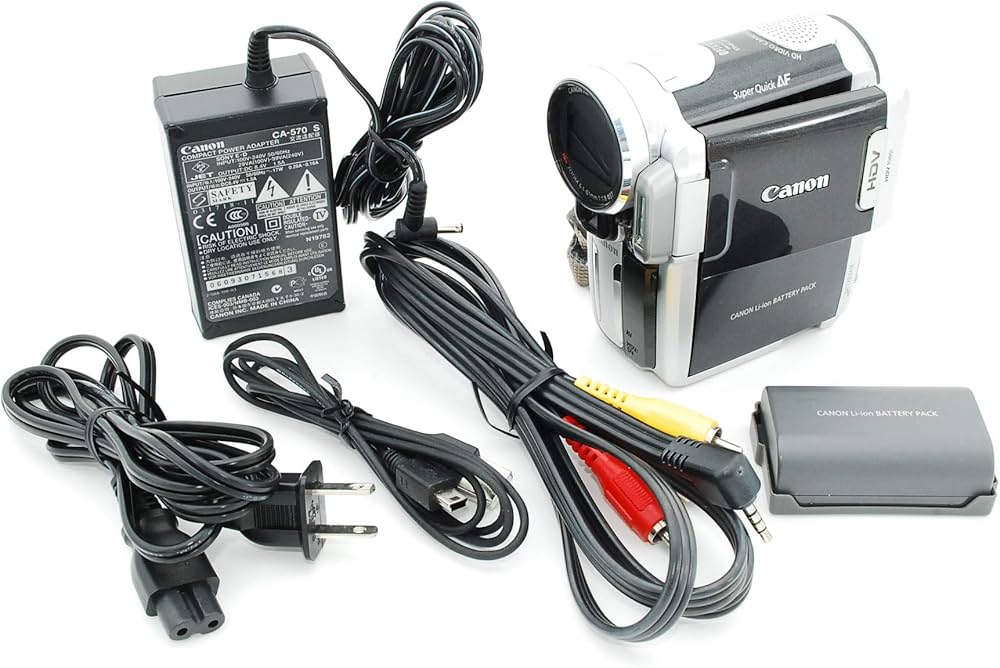 miniDVハイビジョンビデオカメラ iVIS HV10 + PC読込みケーブル