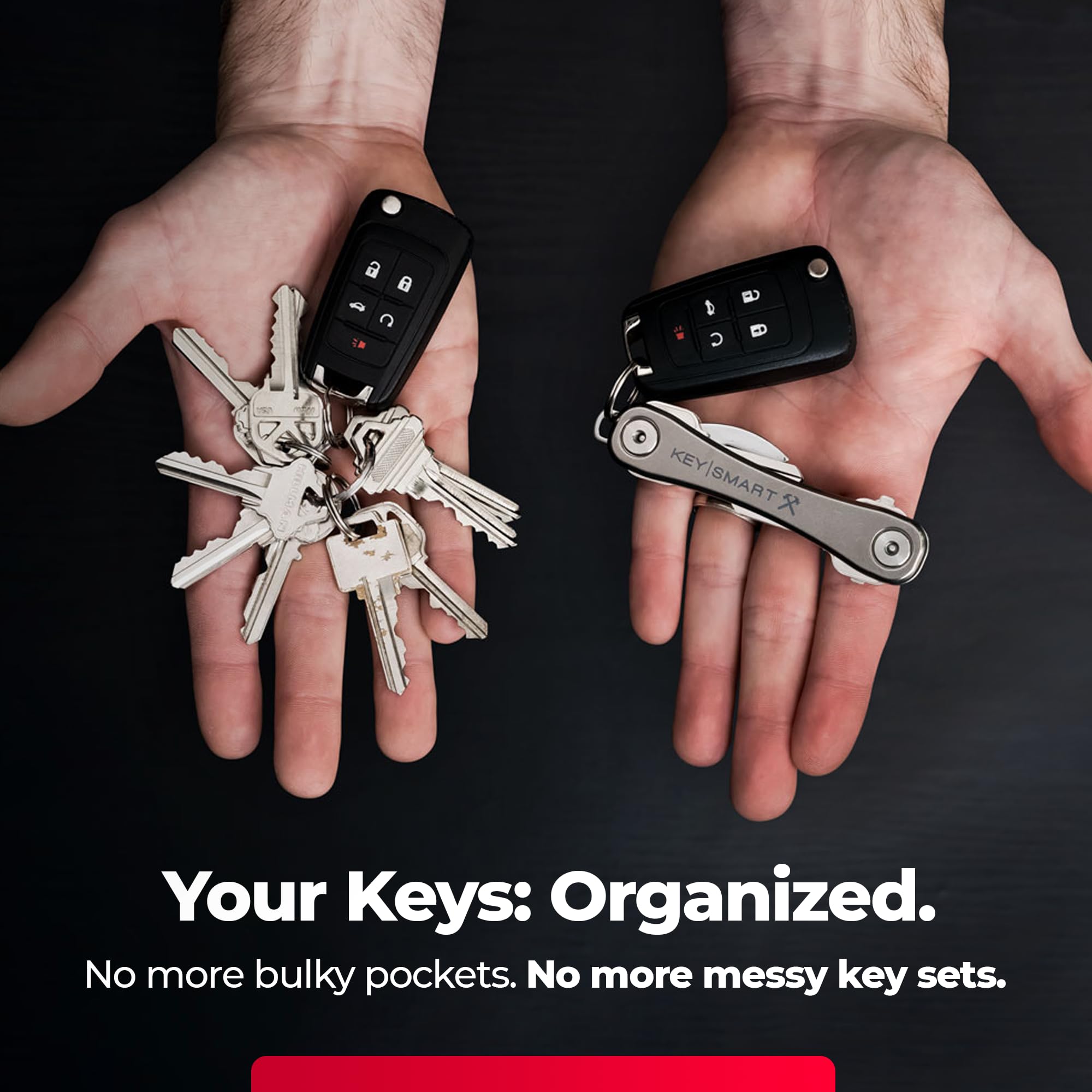 Amazon.com: KeySmart Rugged - Multitool Key Holder for Keychain w