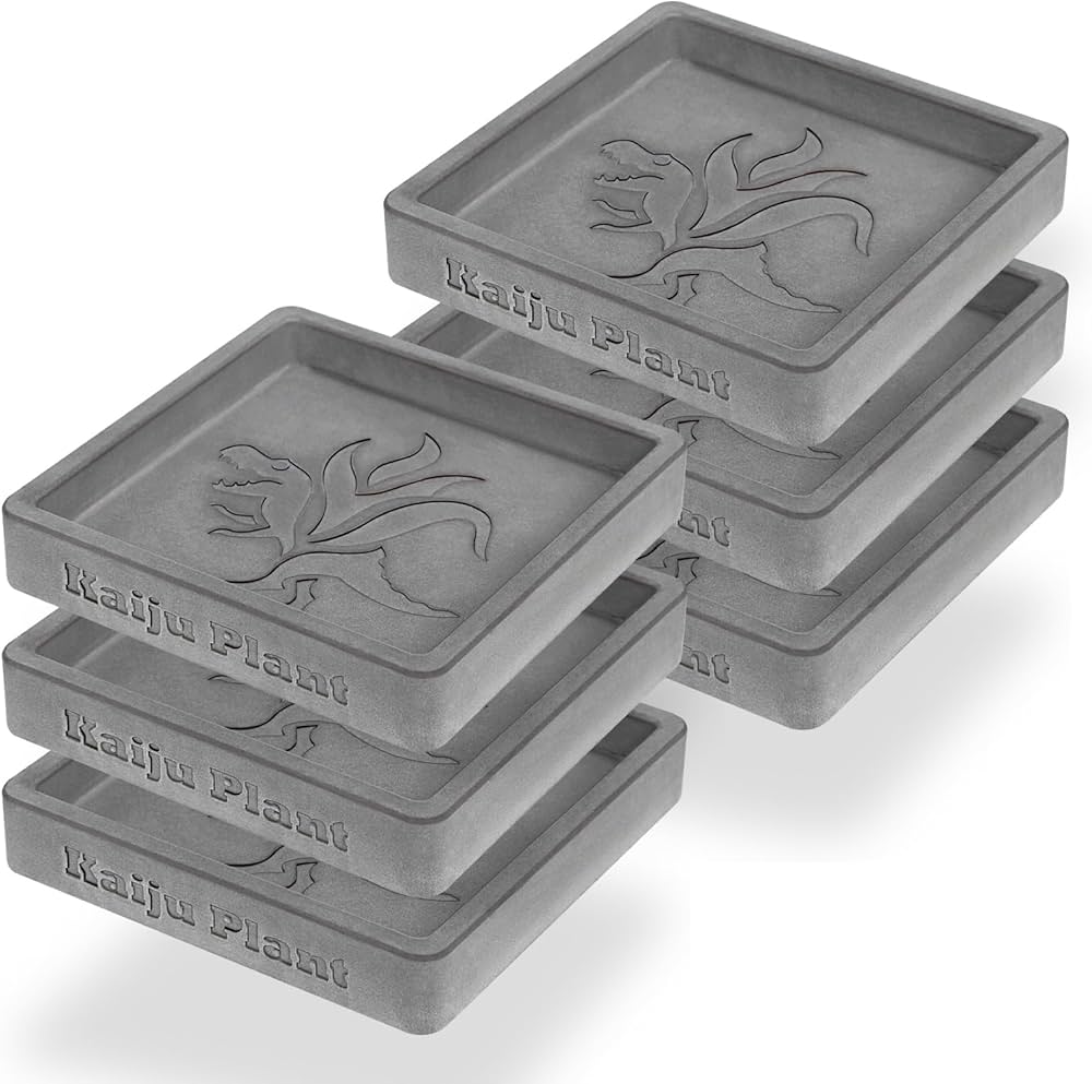 Amazon | Kaiju Plant 怪獣ブロック 珪藻土 吸水する 鉢皿3号 室内園芸