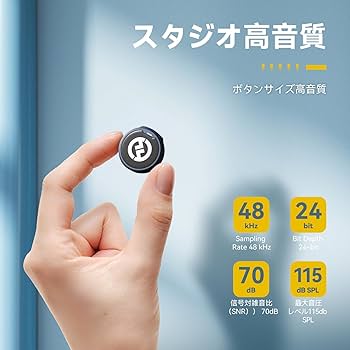 Amazon.co.jp: Hollyland Lark M2 camera-ワイヤレスマイク-ピンマイク