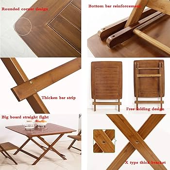 Amazon.co.jp: ZXQZ 折りたたみテーブル、木製テレビテーブル、デスク