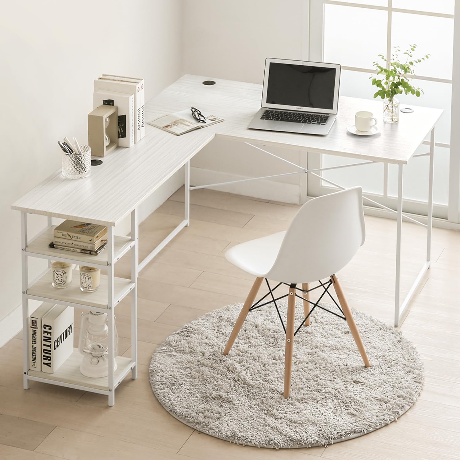 Amazon | モダンデコ l字デスク パソコンデスク 幅120cm ゲーミング