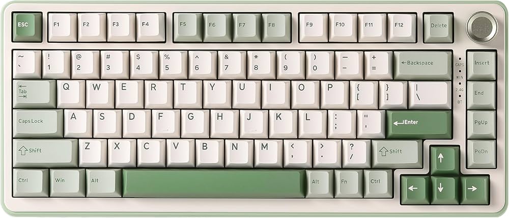 Amazon | YUNZII B75 PRO 75% ガスケットゲーミングキーボード 無線