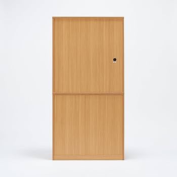 Amazon｜無印良品 木製カップボード 幅88×奥行44×高さ175.5cm オーク材