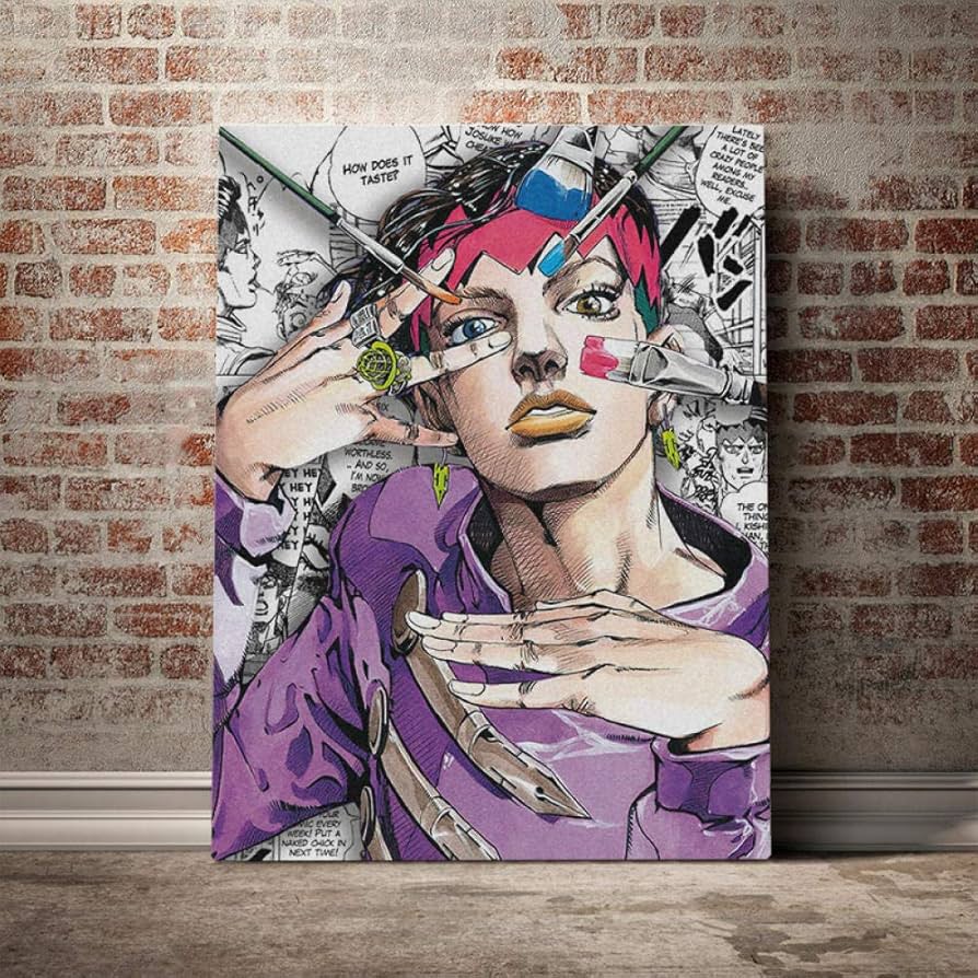 Amazon.co.jp: 家の装飾ジョジョS奇妙なポスター壁アート岸辺露伴