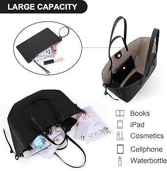 Amazon.com: Juoxeepy Work Bag Faux Leather Tote Bag for Women