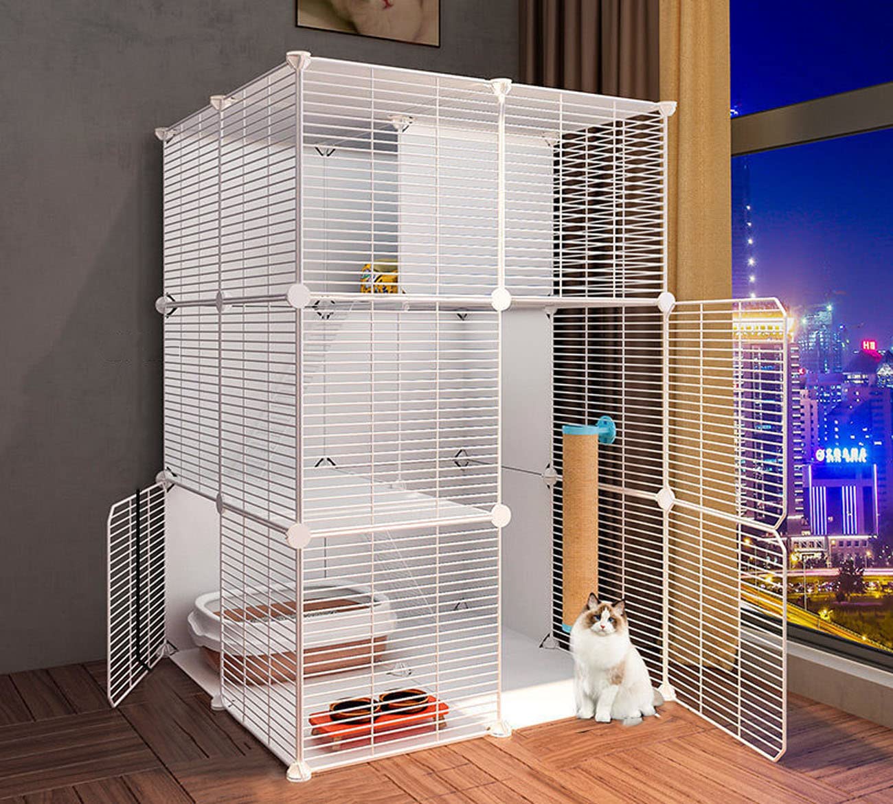 Amazon.co.jp: 猫 ケージ 特大 多頭飼い 猫 ゲージ 多頭飼い猫 ケージ