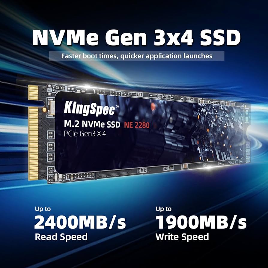 Amazon.com: KingSpec SSD 1TB, M.2 NVMe Gen3x4 SSD 2280 - Up to