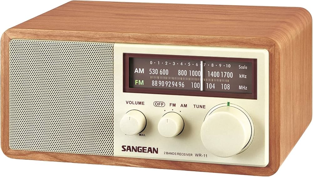 Amazon.com: Sangean WR-11 Wood Cabinet AM/FM Table Top Analog