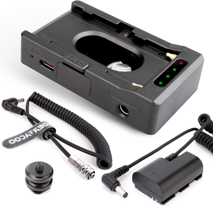 Amazon.com : NP-F Battery Adapter Plate + BMPCC 4K and 6K DC Cable