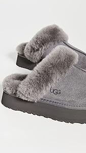 Amazon | UGG レディース ディスケットスリッパ, チャコール, 6 | UGG