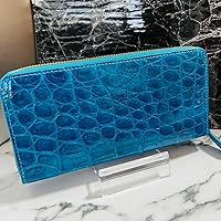 Amazon | クロコダイル長財布 クロコ財布 シャイニング加工 ワニ革