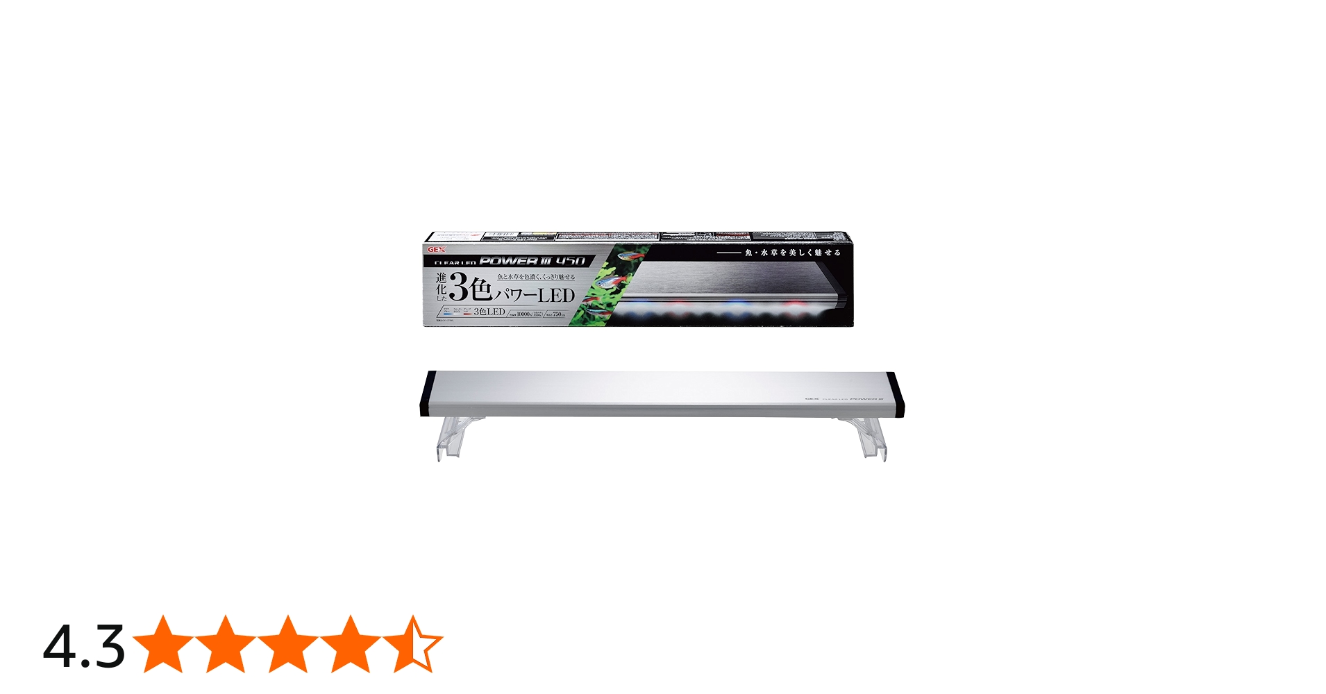 Amazon | ジェックス GEX クリアLED POWER III 450 明るさ750lm 色温度