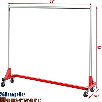 Amazon.com: Simple Houseware Industrial Grade Z-Base Garment Rack