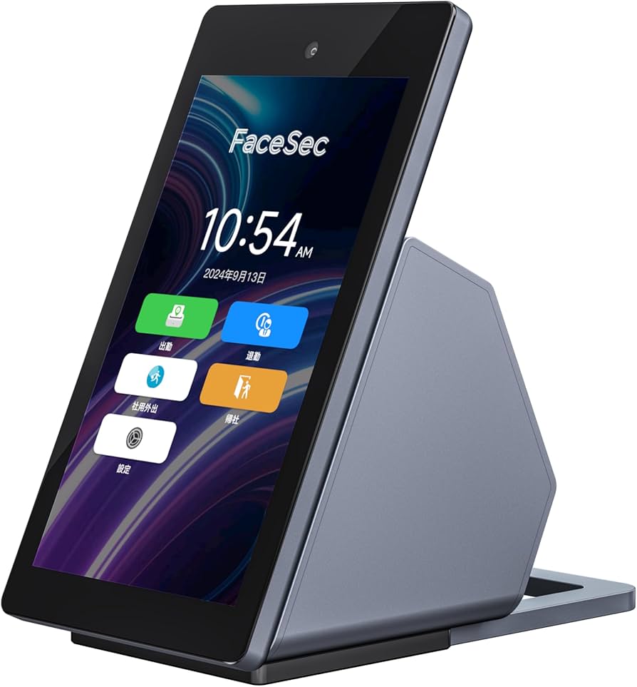 Amazon.co.jp: FaceSec(ﾌｪｲｽｾｯｸ) タイムレコーダー AI顔認証 高速 高