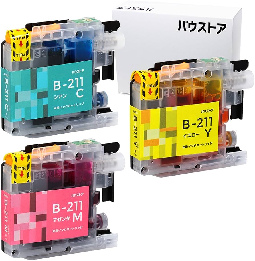 Amazon.co.jp: Brother LC211 シアン・マゼンタ・イエロー 3個 互換