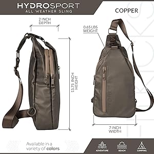 Amazon.com: FITKICKS Hydrosport All Weather Sling Bag Unisex