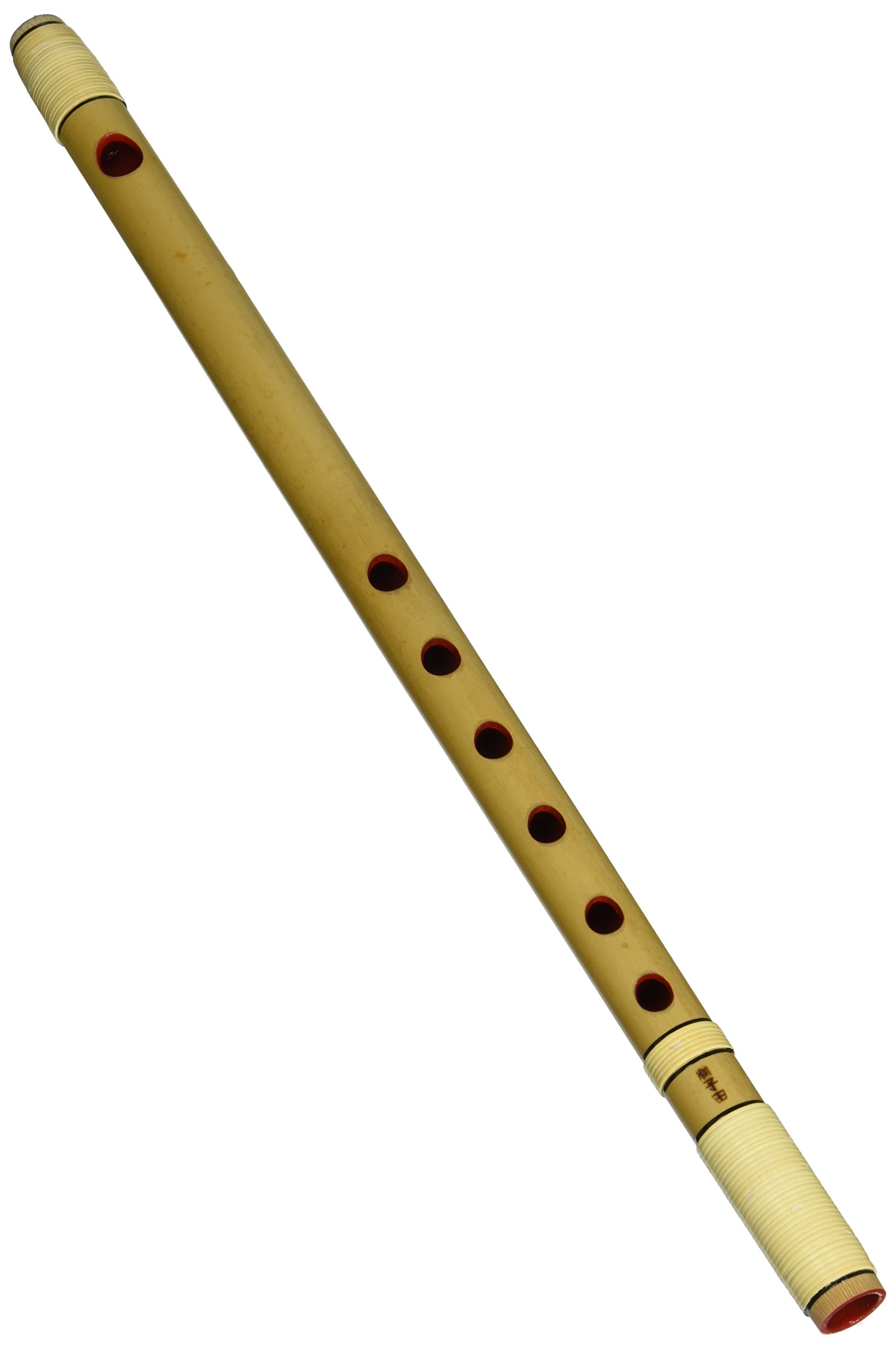 Amazon | 大岡紫山 篠笛 Cタイプ 獅子田 籐両巻(内部赤塗) 6穴 5本調子