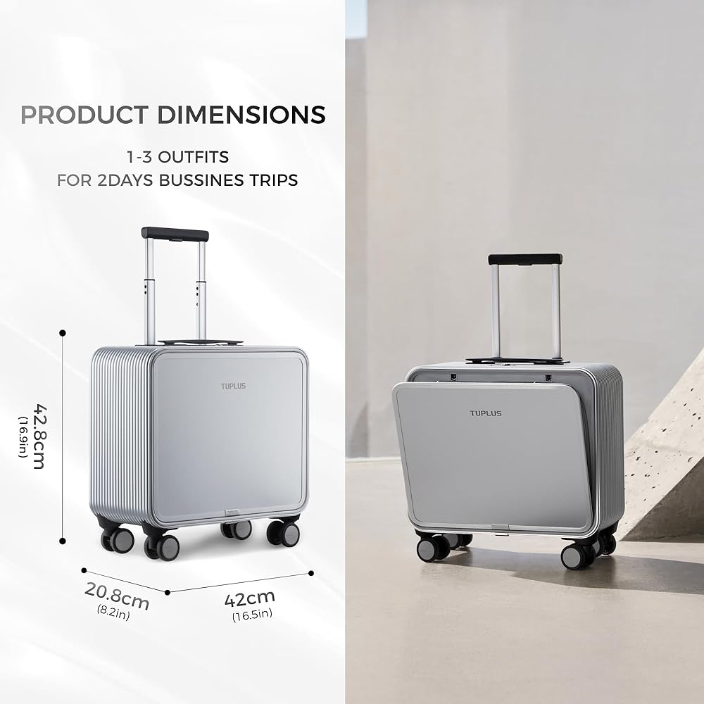 Amazon.co.jp: [TUPLUS] 前開き スーツケース アルミ フロントオープン
