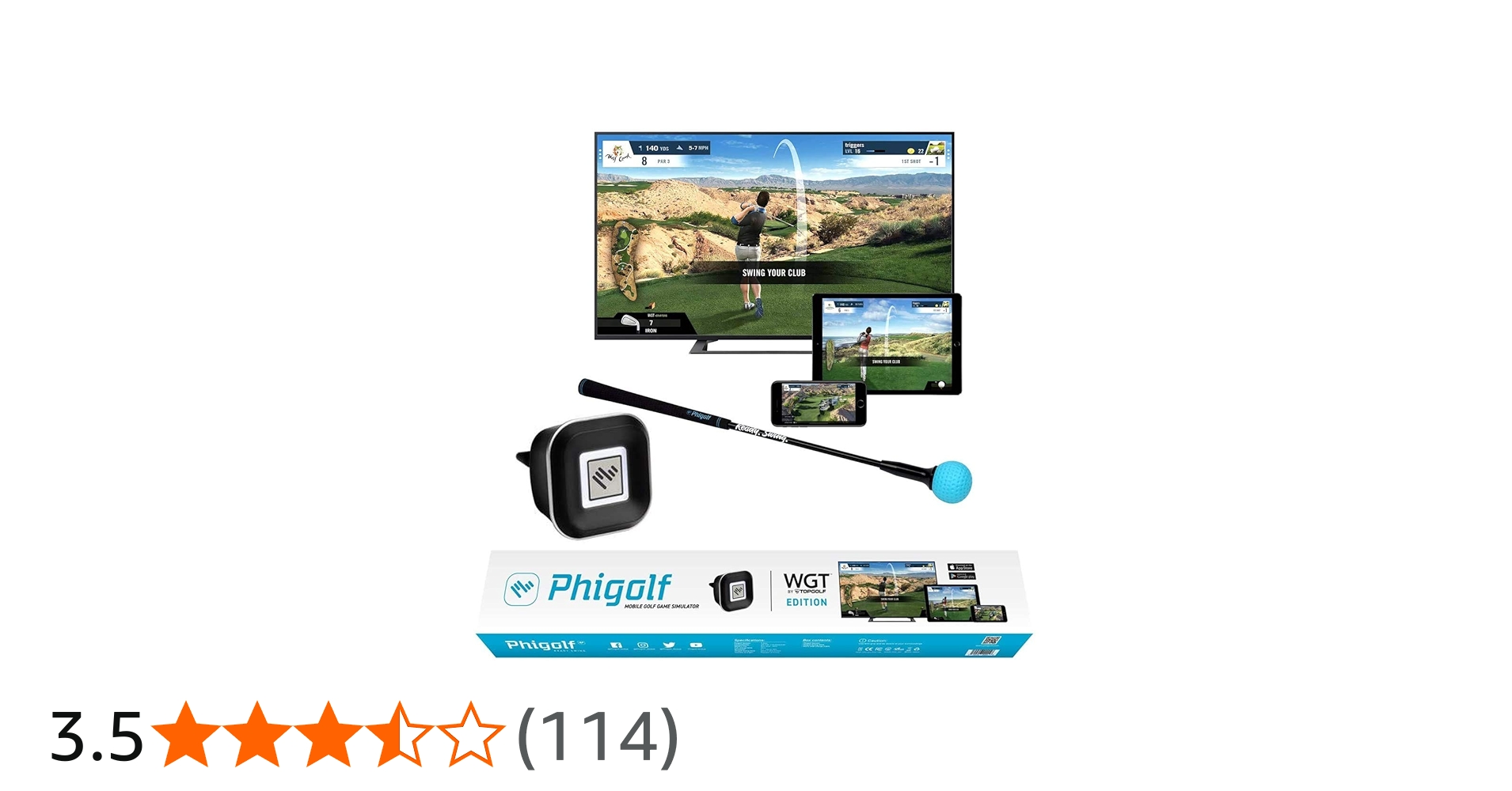 Amazon | Phigolf ファイゴルフ WGT Edition ブラック PHG-100
