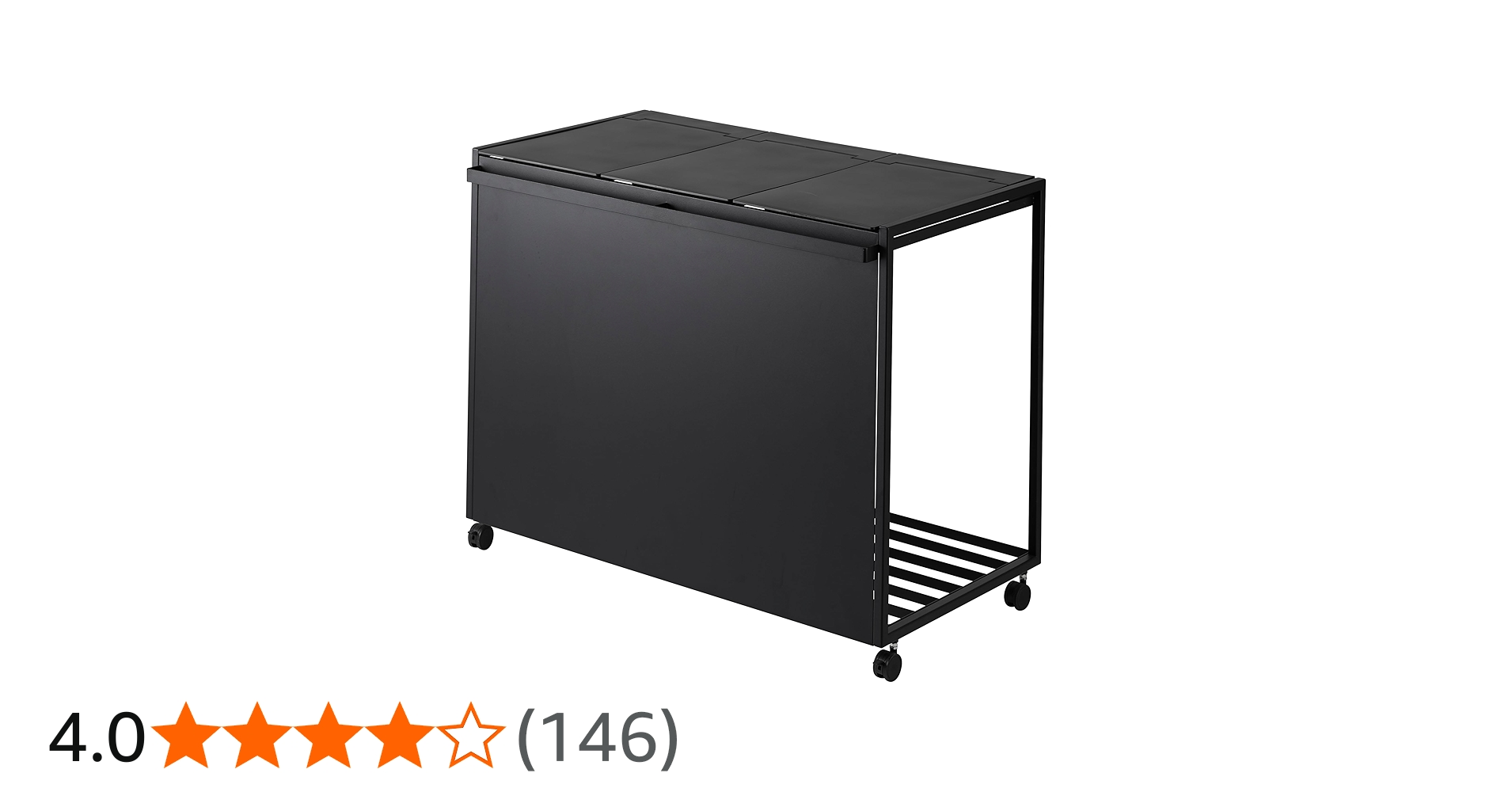 Amazon｜山崎実業 tower タワー 蓋付き目隠し分別ダストワゴン タワー