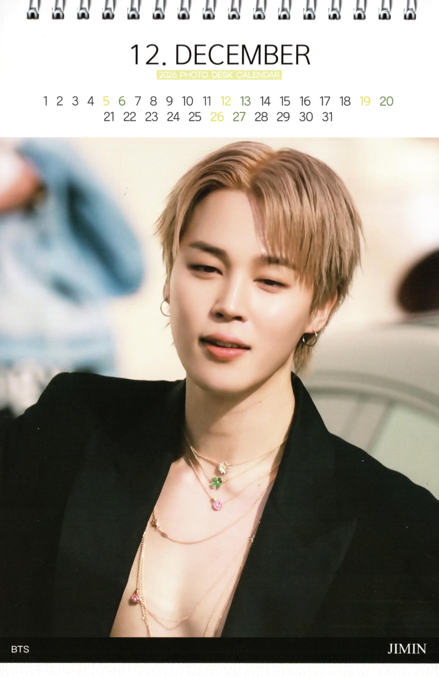 Amazon.co.jp: ジミン 卓上 カレンダー (写真集) 2026~2027年 (2年分