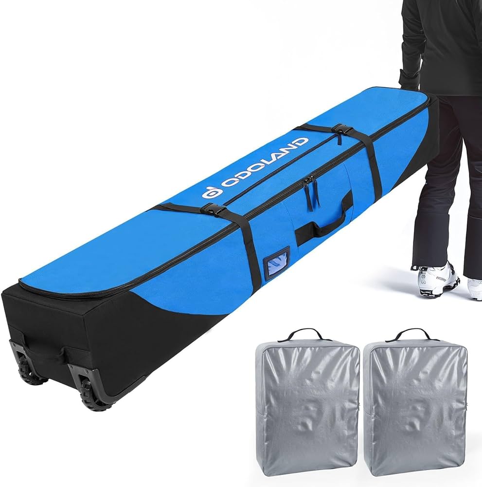 Amazon | Odoland スノーボードケース キャスター付き ブーツバッグ