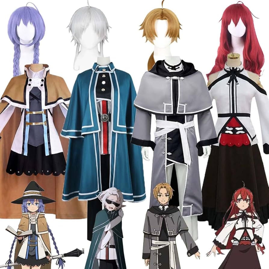 Amazon | 無職転生 コスプレ衣装 ルーデウス エリス ロキシー