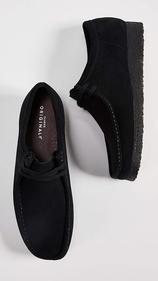 Amazon.com | Clarks Men's Wallabee Shoe, Black Suede, 105 M US
