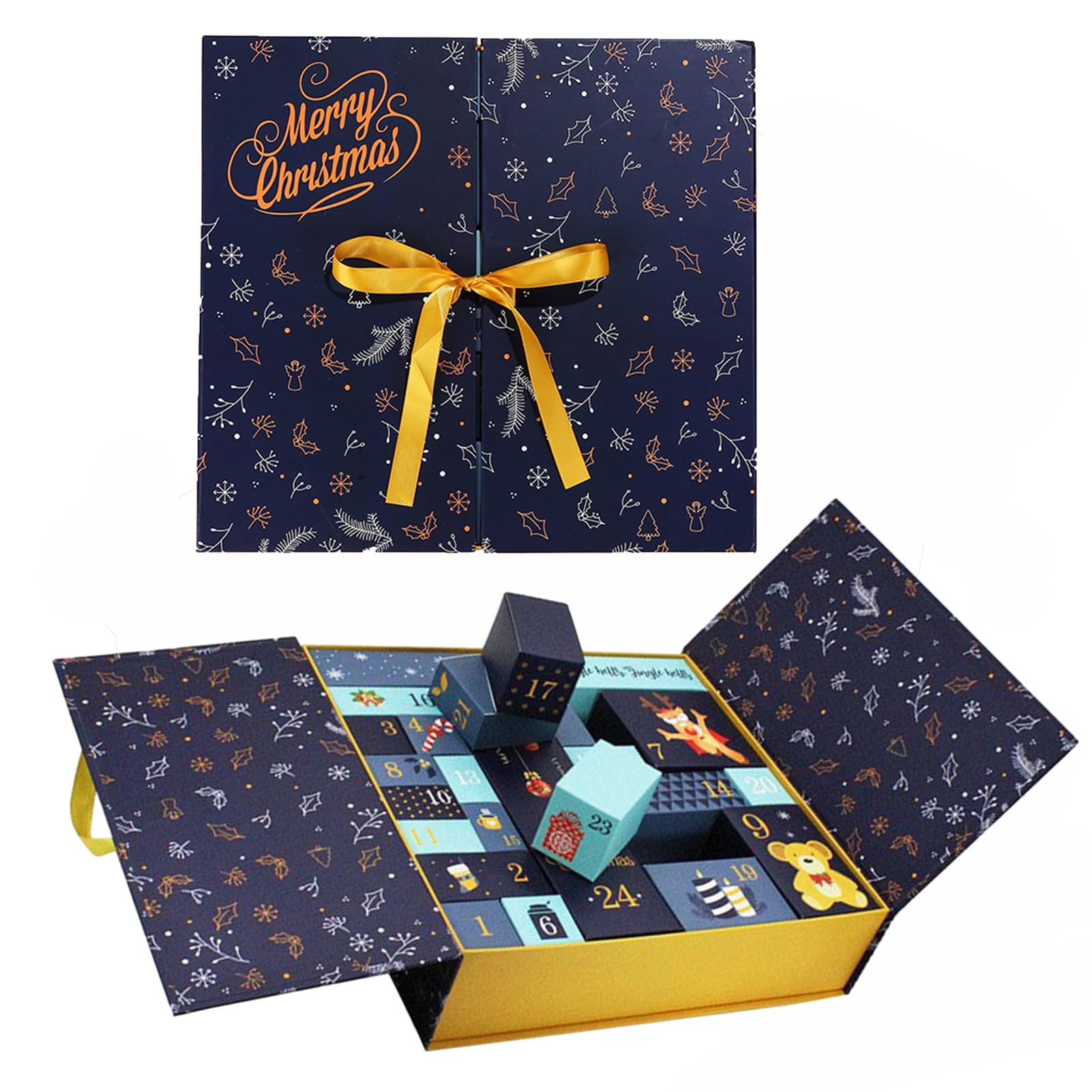 Amazon.co.jp: 自分を満たす空のアドベントカレンダー 箱 24個の