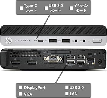 Amazon.co.jp: 【整備済み品】 超ミニPC EliteDesk 800 G3 DM