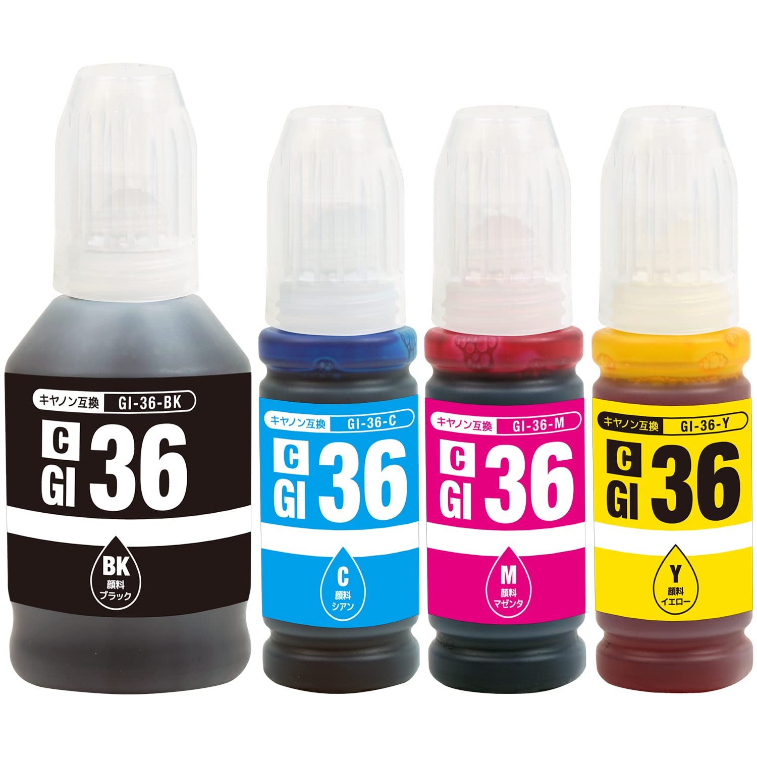 Amazon.co.jp: Canon キャノン GI-36 (BK/ブラック) + GI-36 (C/M/Y