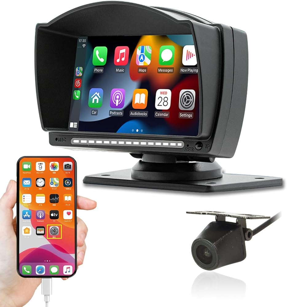 Amazon.co.jp: バックカメラモニター カメラ付き スピーカー内蔵 5