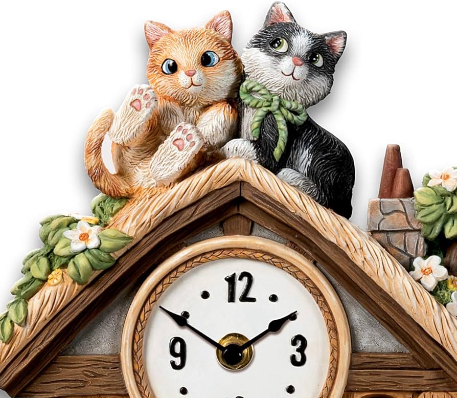 Amazon.co.jp: Bradford Exchange 戯れるネコ科 完全に彫刻された