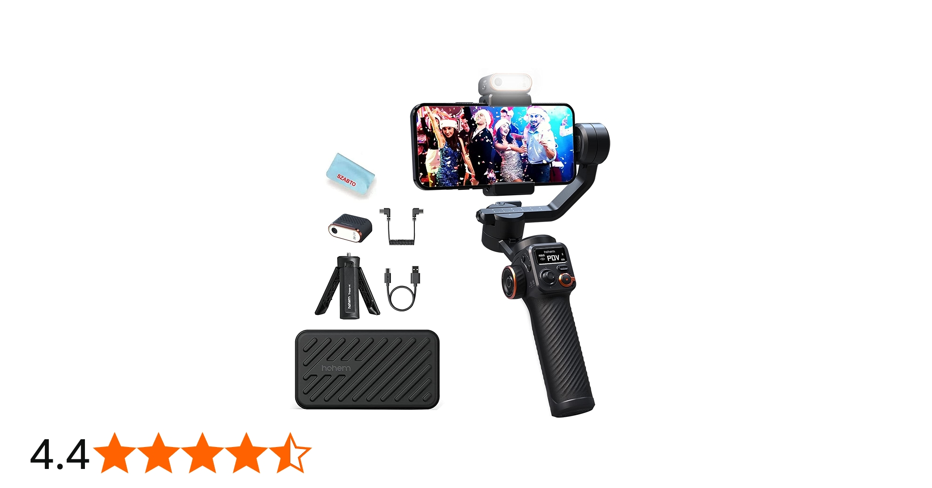 Amazon.co.jp: hohem M6 Kit スマートフォンジンバルスタビライザー