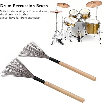 Amazon.com: 1 Pair Drum Stick Brushes,Maple Wooden Handle Drum