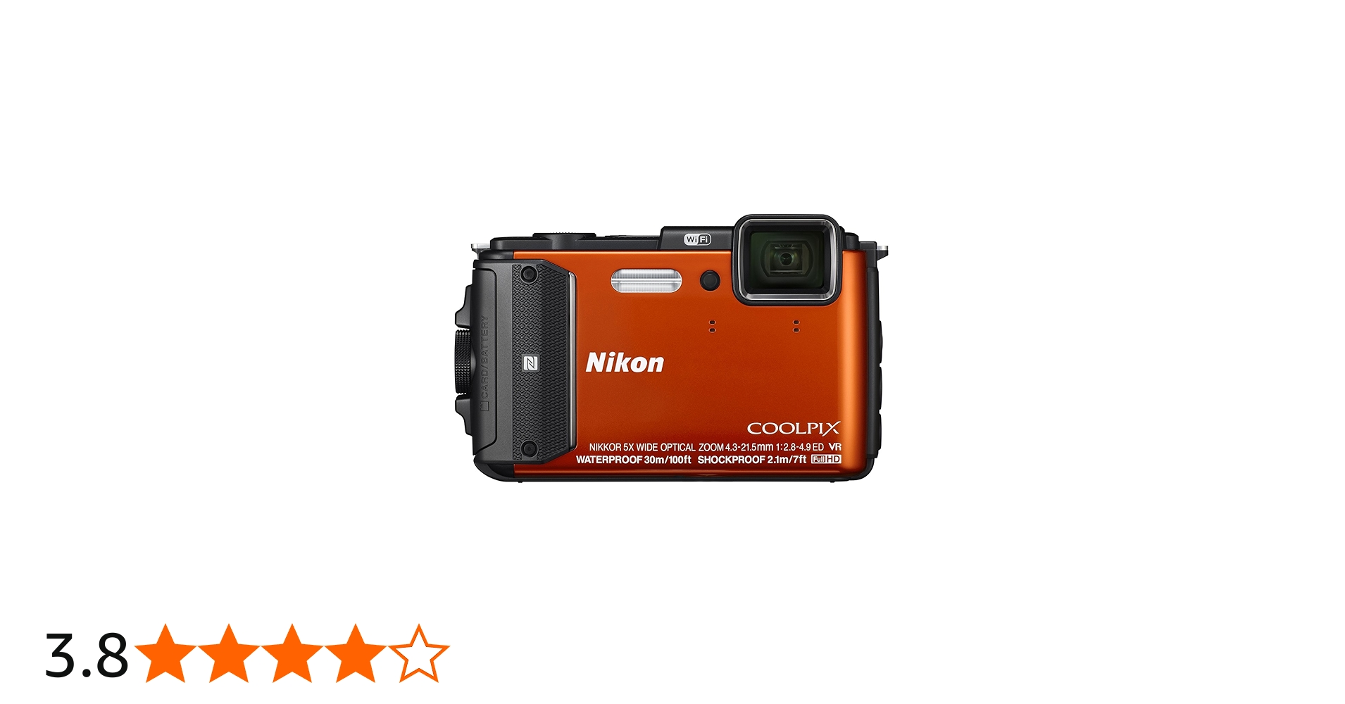 Amazon | Nikon - Coolpix AW130 16.0メガピクセル防水デジタルカメラ
