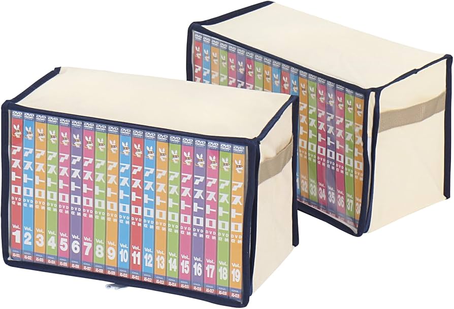 Amazon｜アストロ DVD収納ケース 2枚組 ライトベージュ DVDトール