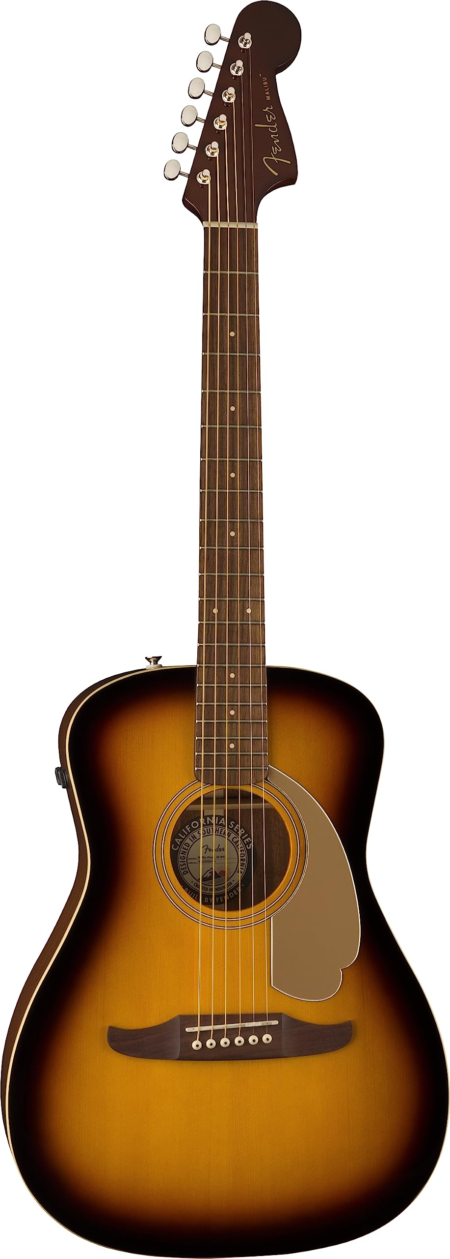 Amazon.com: Fender Malibu Player Acoustic Guitar, Sunburst