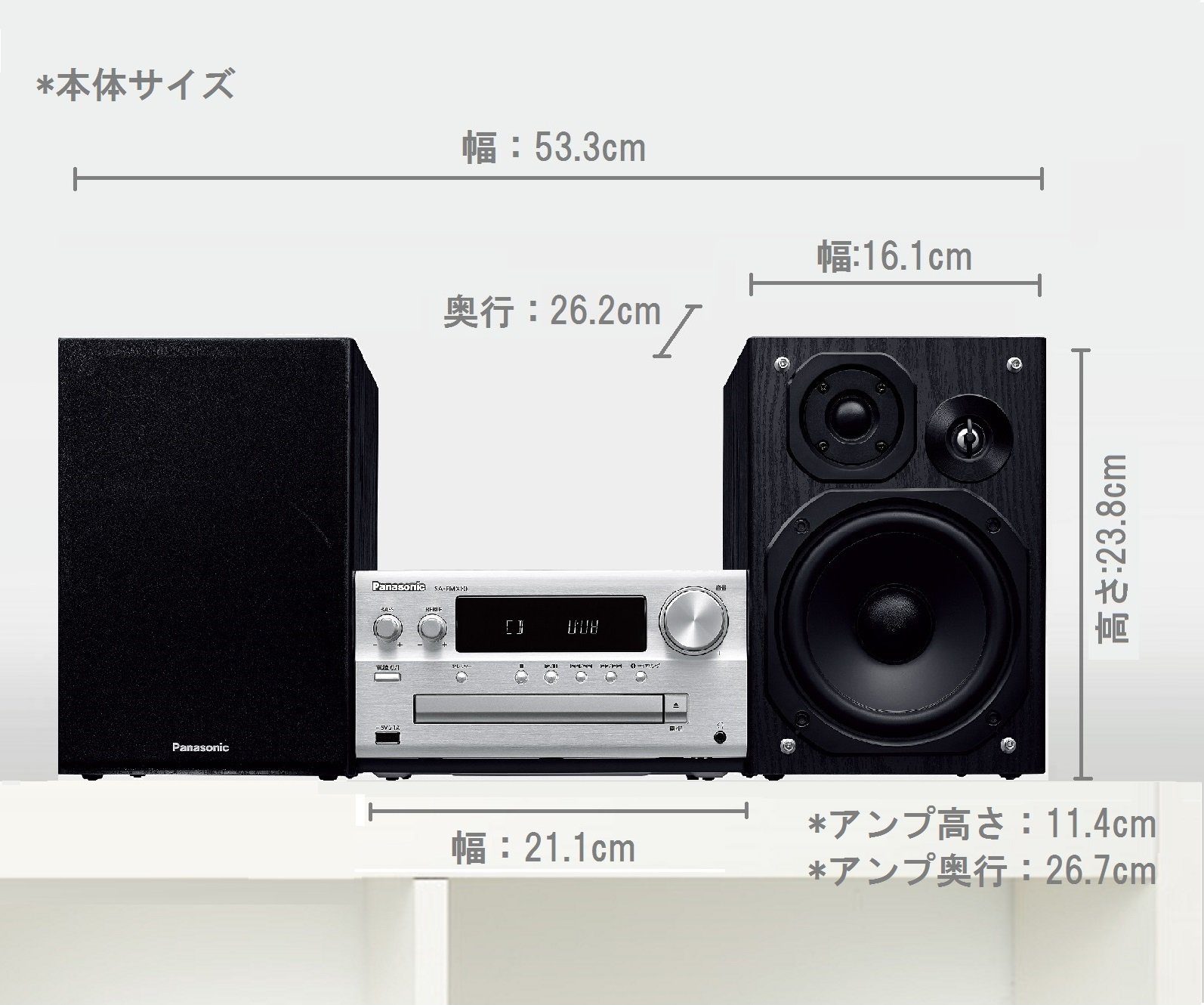 Amazon.co.jp: パナソニック ミニコンポ ハイレゾ音源対応 USBメモリー
